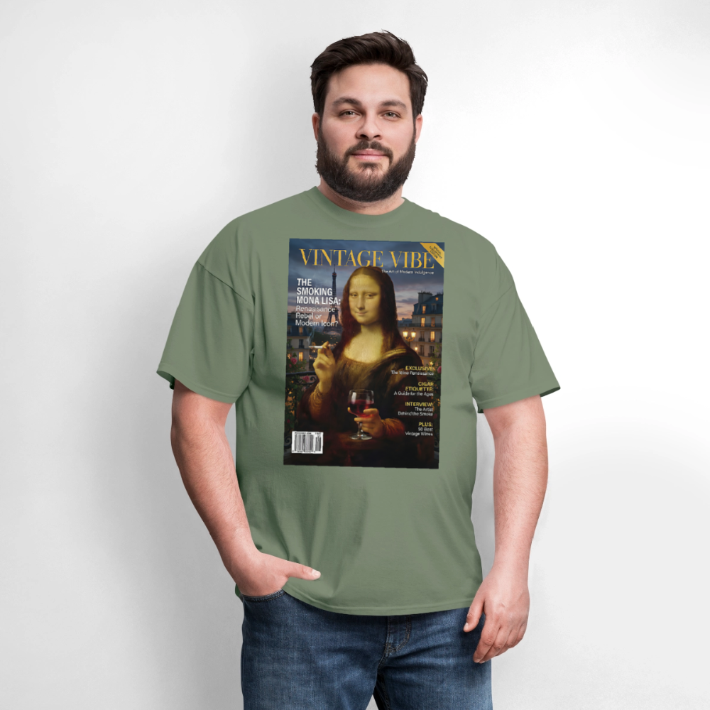 A Smoking Mona Lisa - military green
