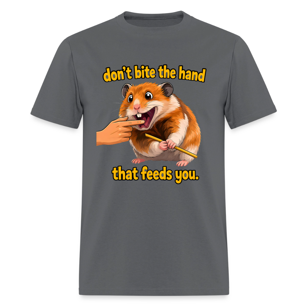 Don't Bite The Hand - charcoal