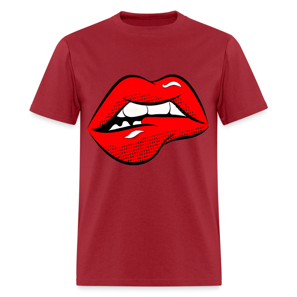 Lips - dark red