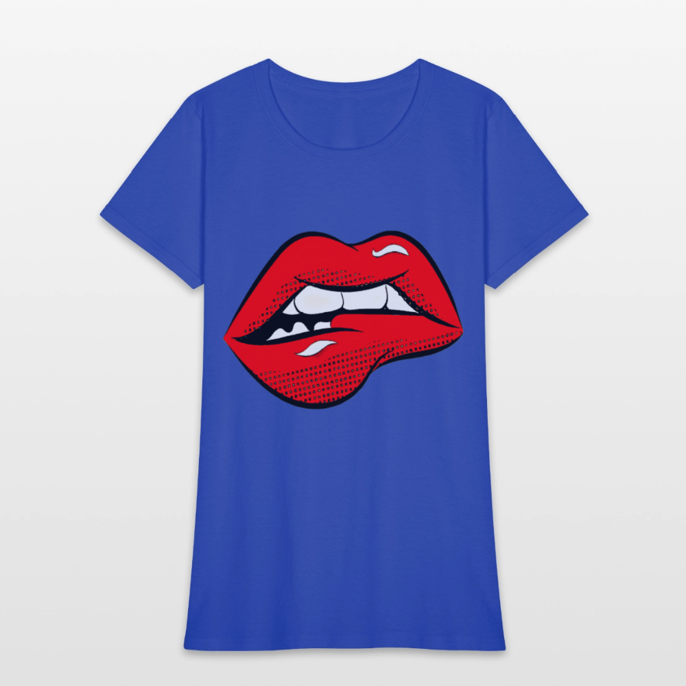 Lips - royal blue