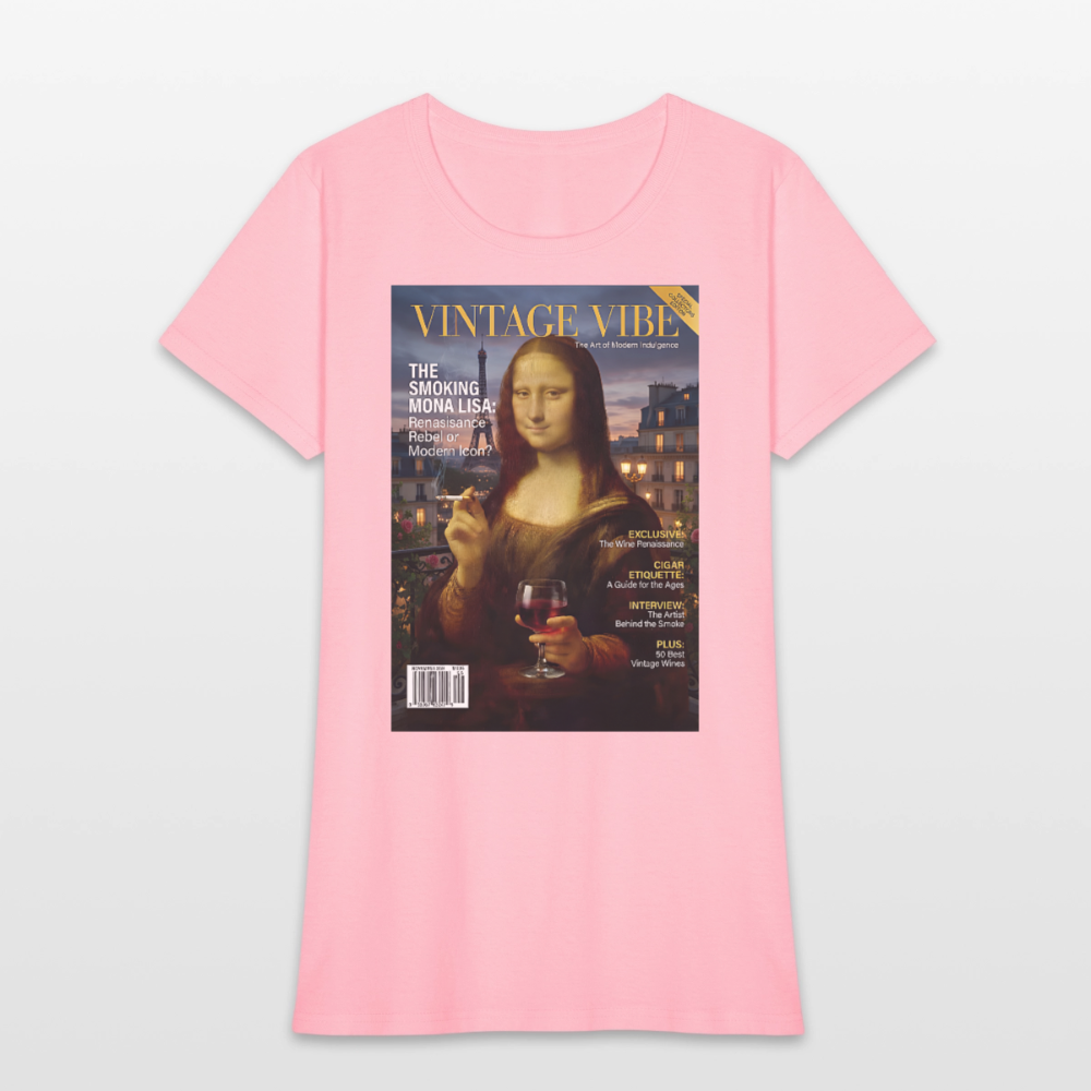 A Smoking Mona Lisa - pink