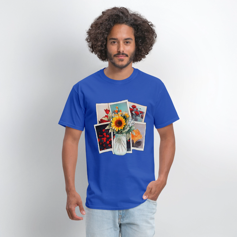Flowers - royal blue