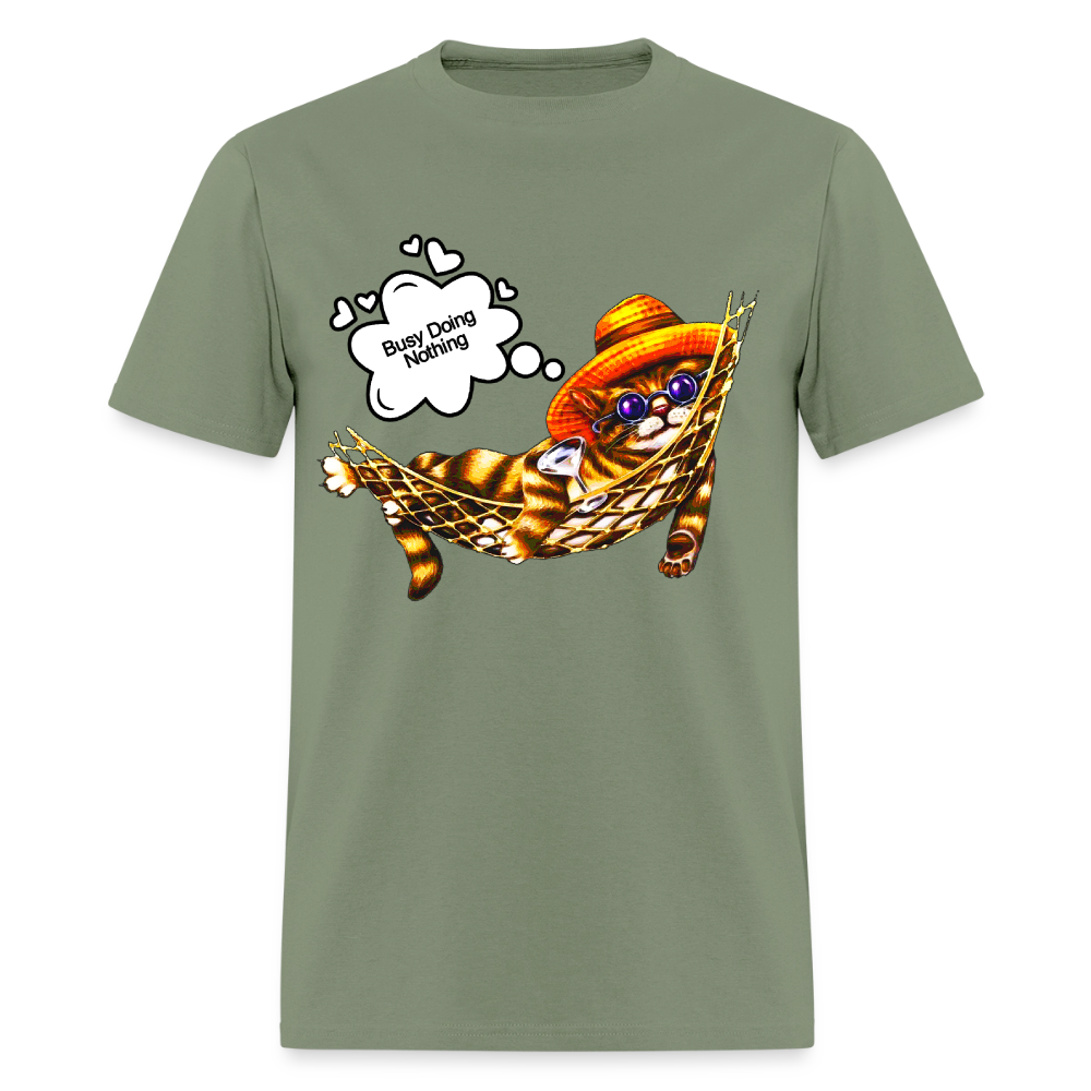 Busy Doing Nothing - military green