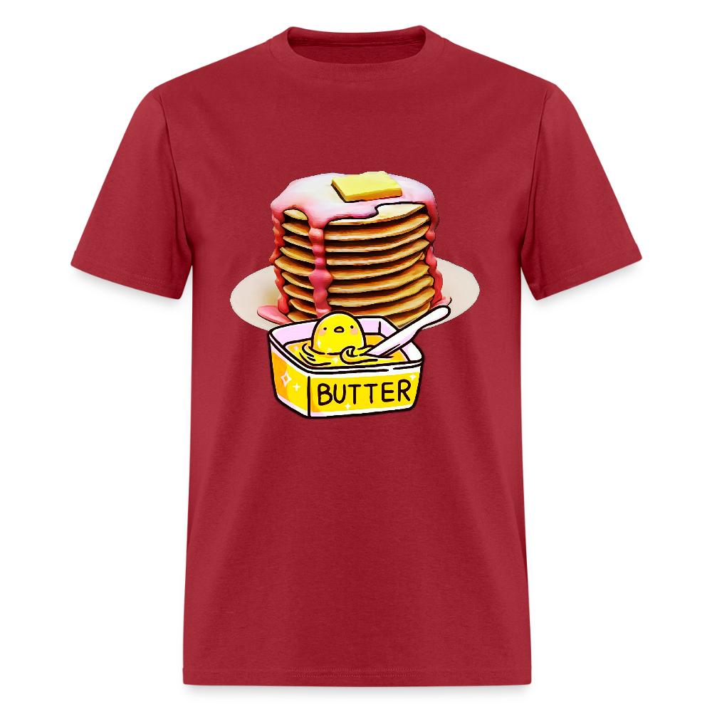 Pancakes and Butter - dark red