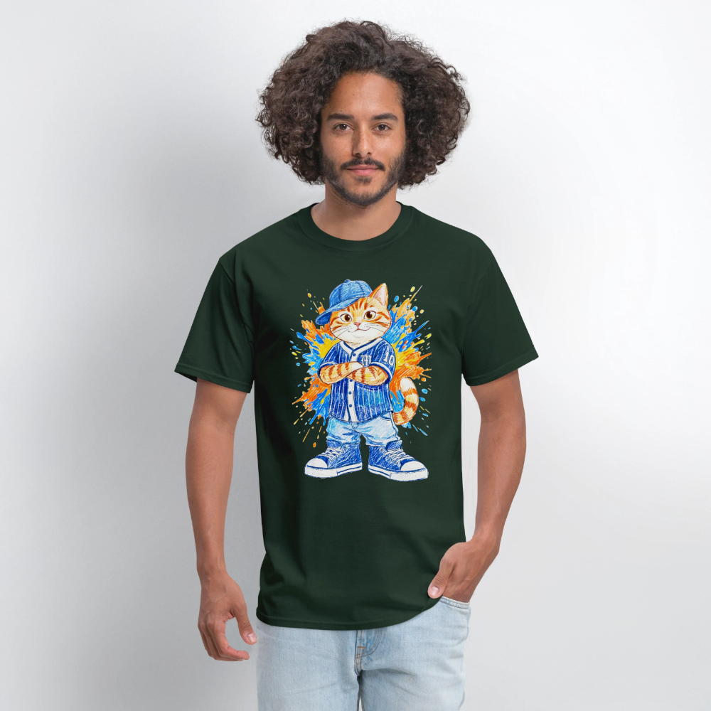 Cool Cat - forest green