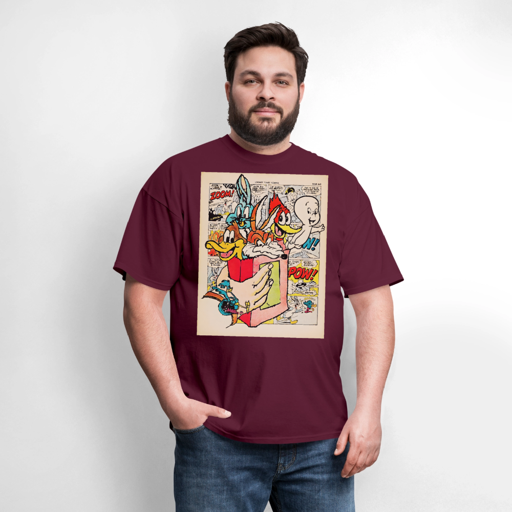 Bugs and Friends - burgundy