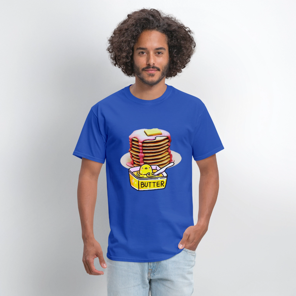 Pancakes and Butter - royal blue