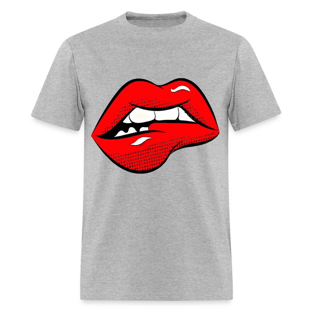 Lips - heather gray