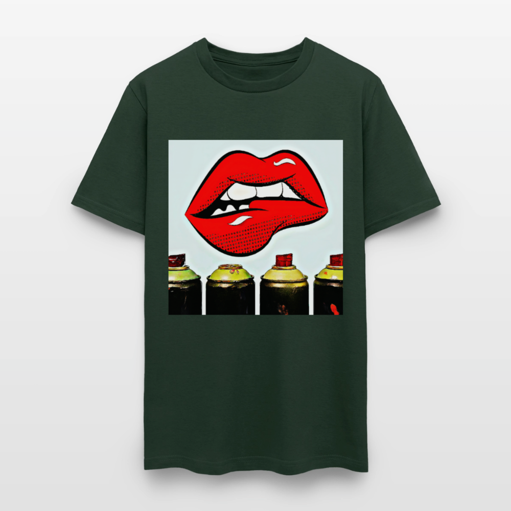 Lips - forest green