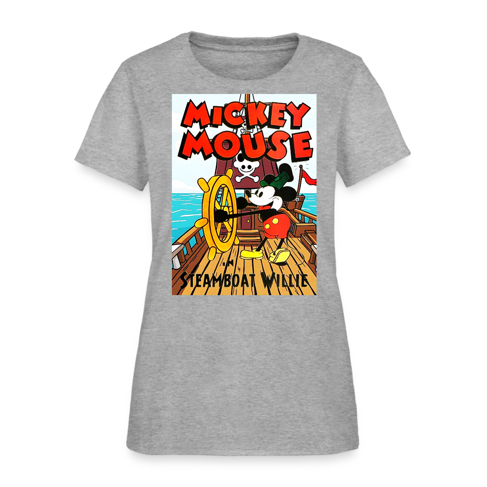 Steamboat Willie - heather gray