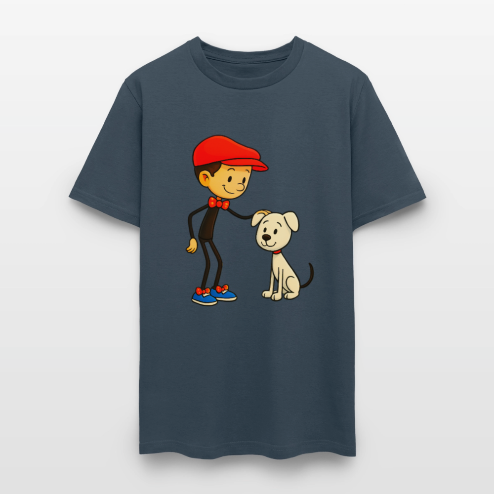 Dog And His Best Friend -  blue dusk