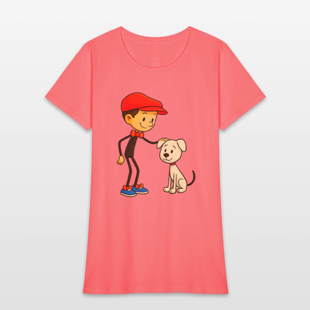 A Dog And His Best Friend - coral