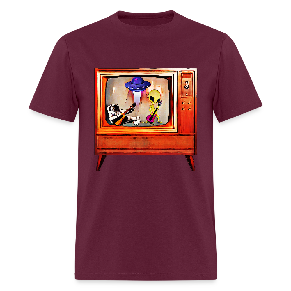 Rocking Astronaut and Alien - burgundy