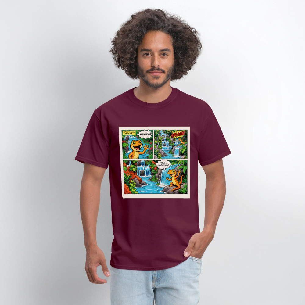 Comic Lizard - burgundy