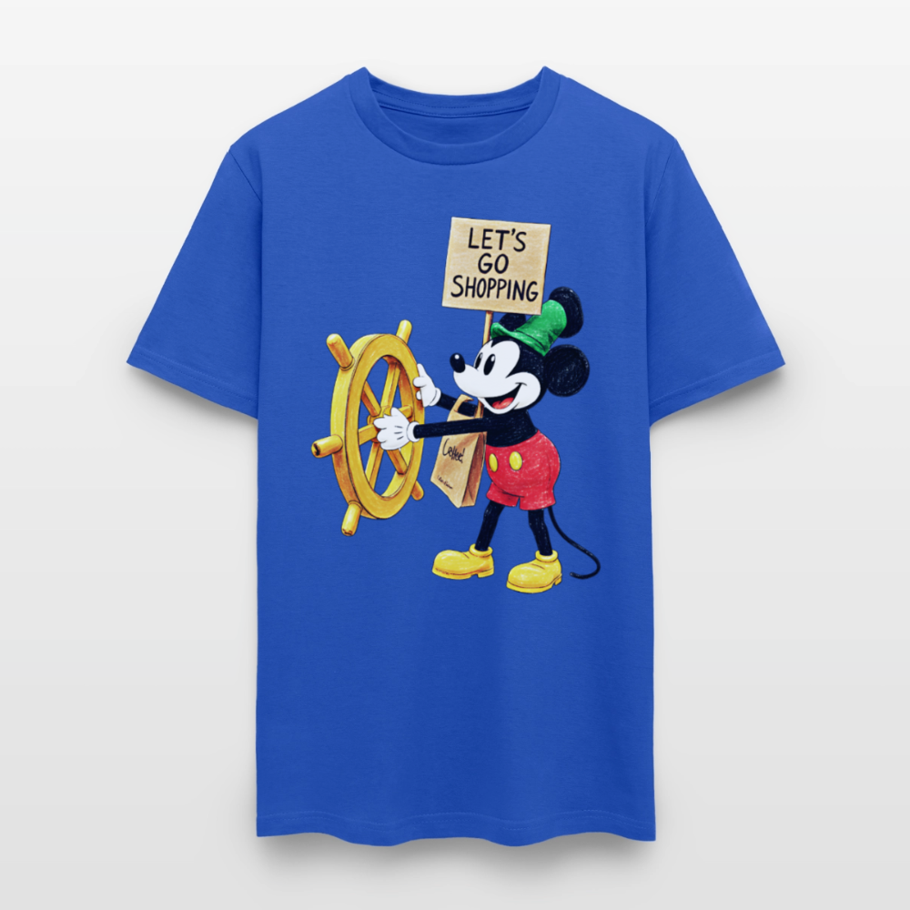 Let's Go Shopping - royal blue