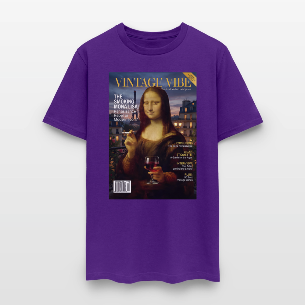 A Smoking Mona Lisa - purple