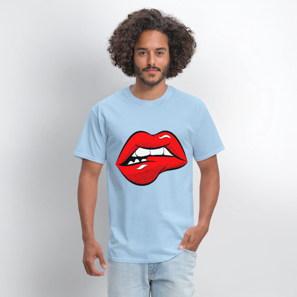 Lips - powder blue