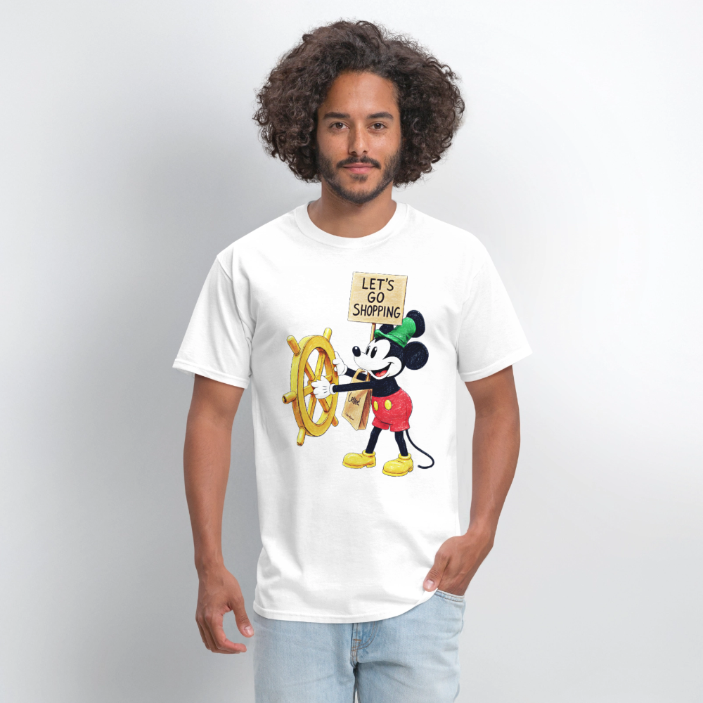Let's Go Shopping - white