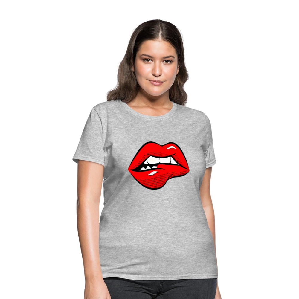 Lips - heather gray