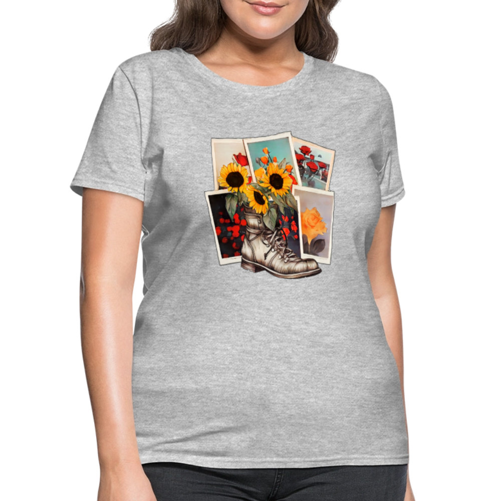 Flowers #2 - heather gray