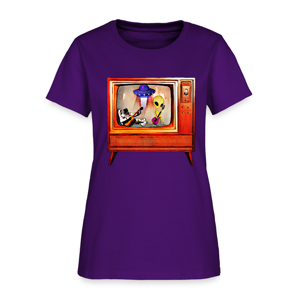 Rocking Astronaut and Alien - purple