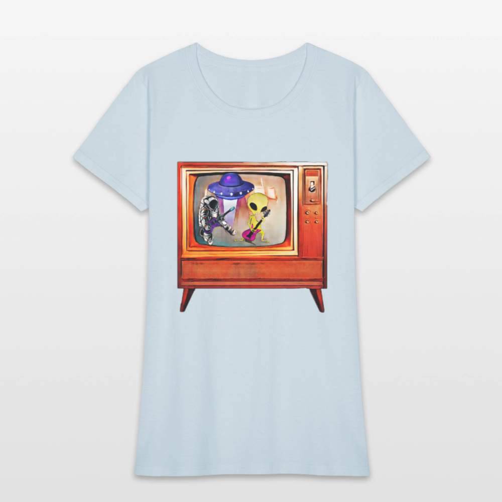 Rocking Astronaut and Alien #2 - light blue