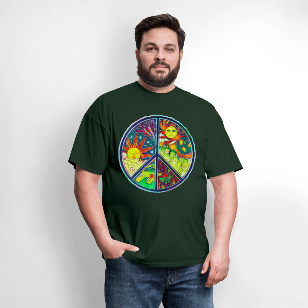 Peace - forest green