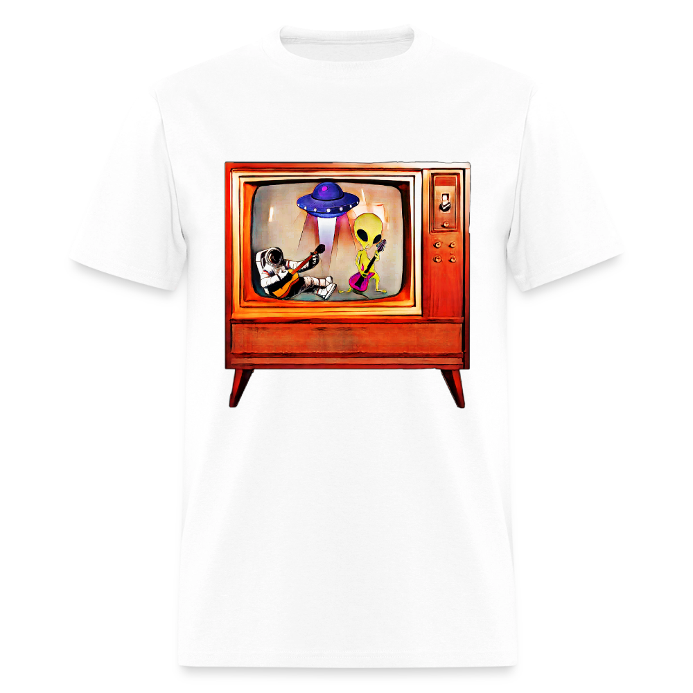 Rocking Astronaut and Alien - white