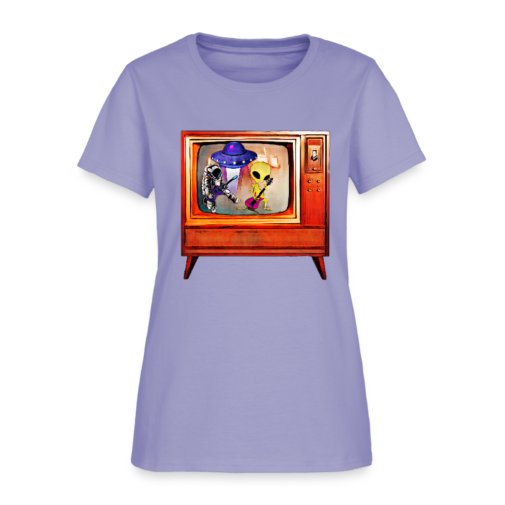 Rocking Astronaut and Alien #2 - lavender