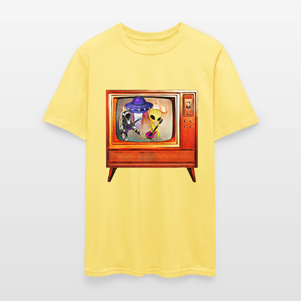 Rocking Astronaut and Alien #2 - cornsilk