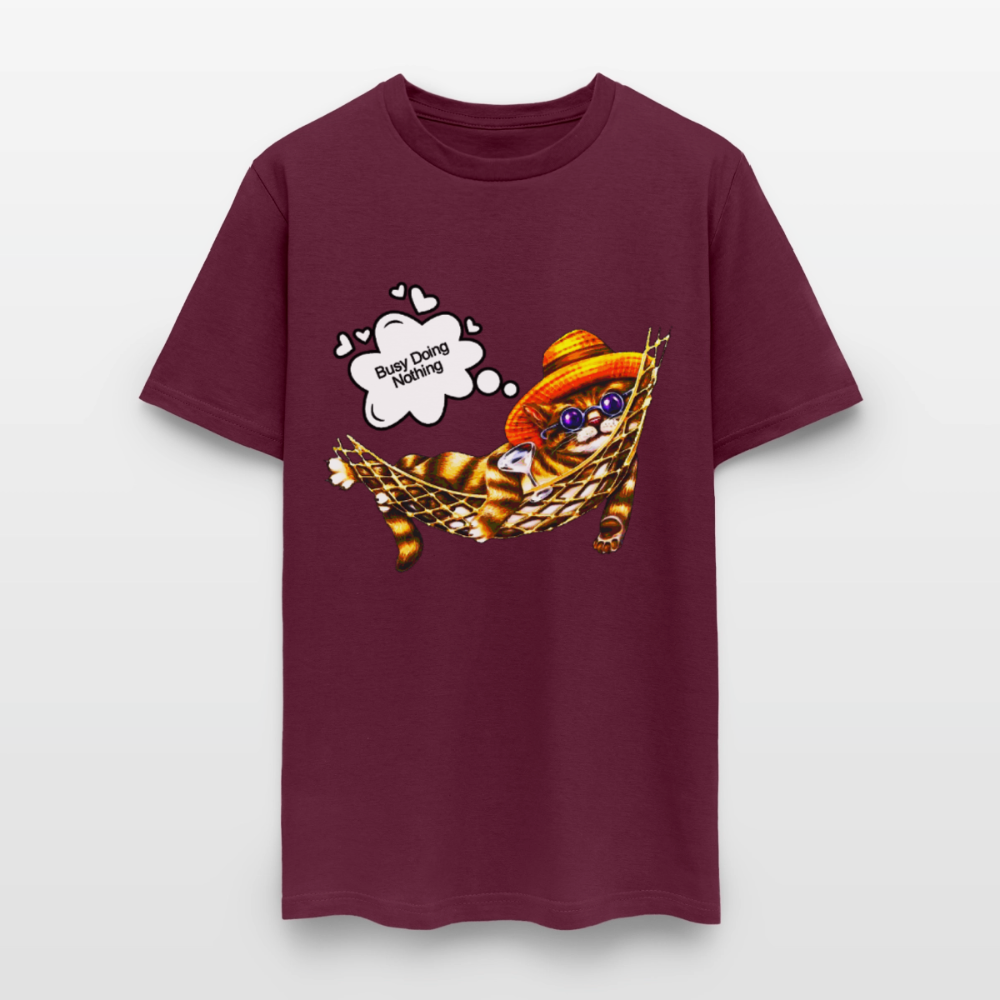 Busy Doing Nothing - burgundy