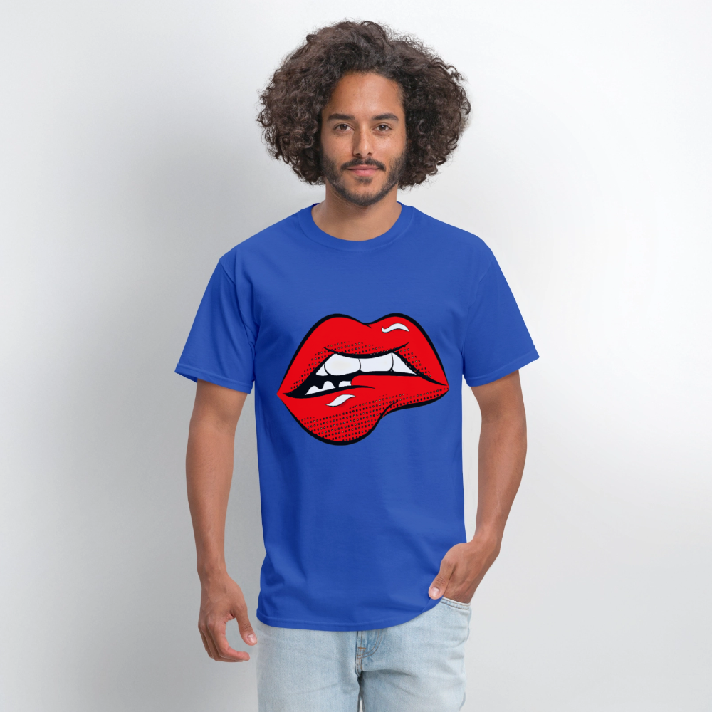 Lips - royal blue