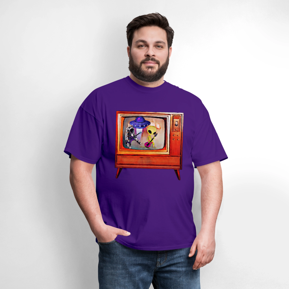 Rocking Astronaut and Alien #2 - purple