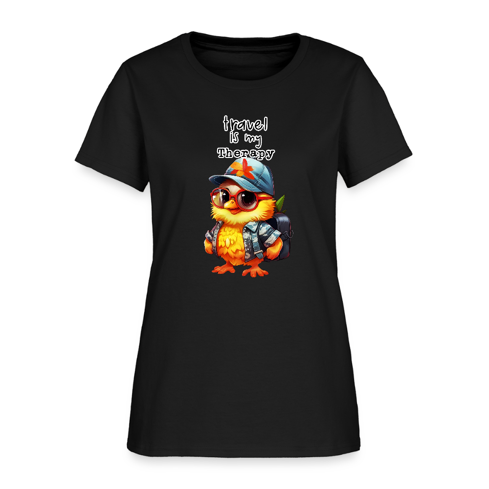 Travel Is My Therapy - black