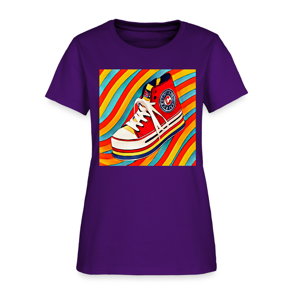 High Top Sneaker - purple