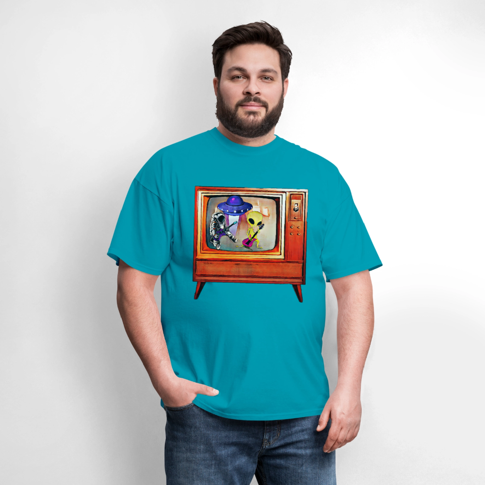Rocking Astronaut and Alien #2 - turquoise