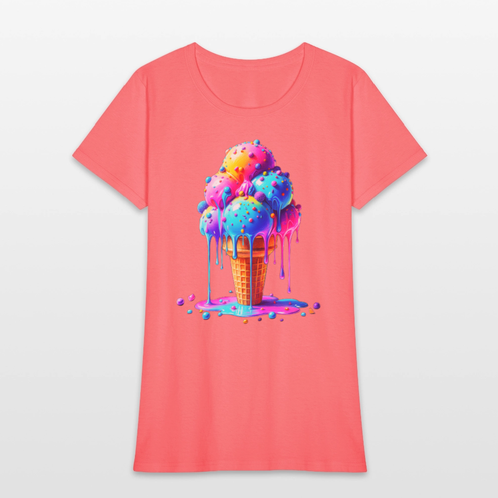Melting Rainbow - coral