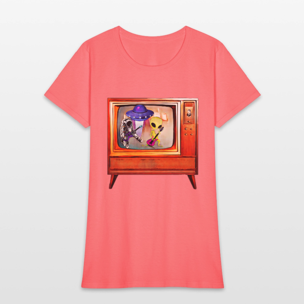 Rocking Astronaut and Alien #2 - coral