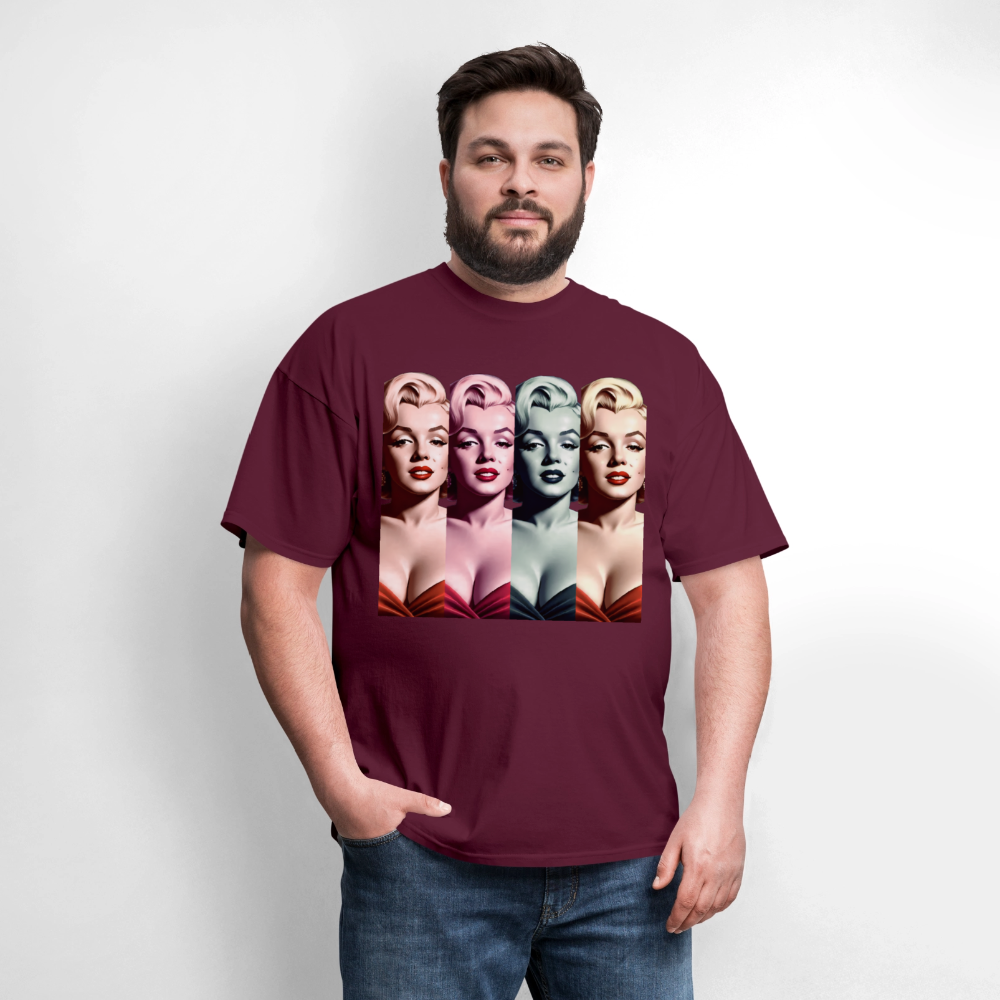 Marilyn Monroe - burgundy