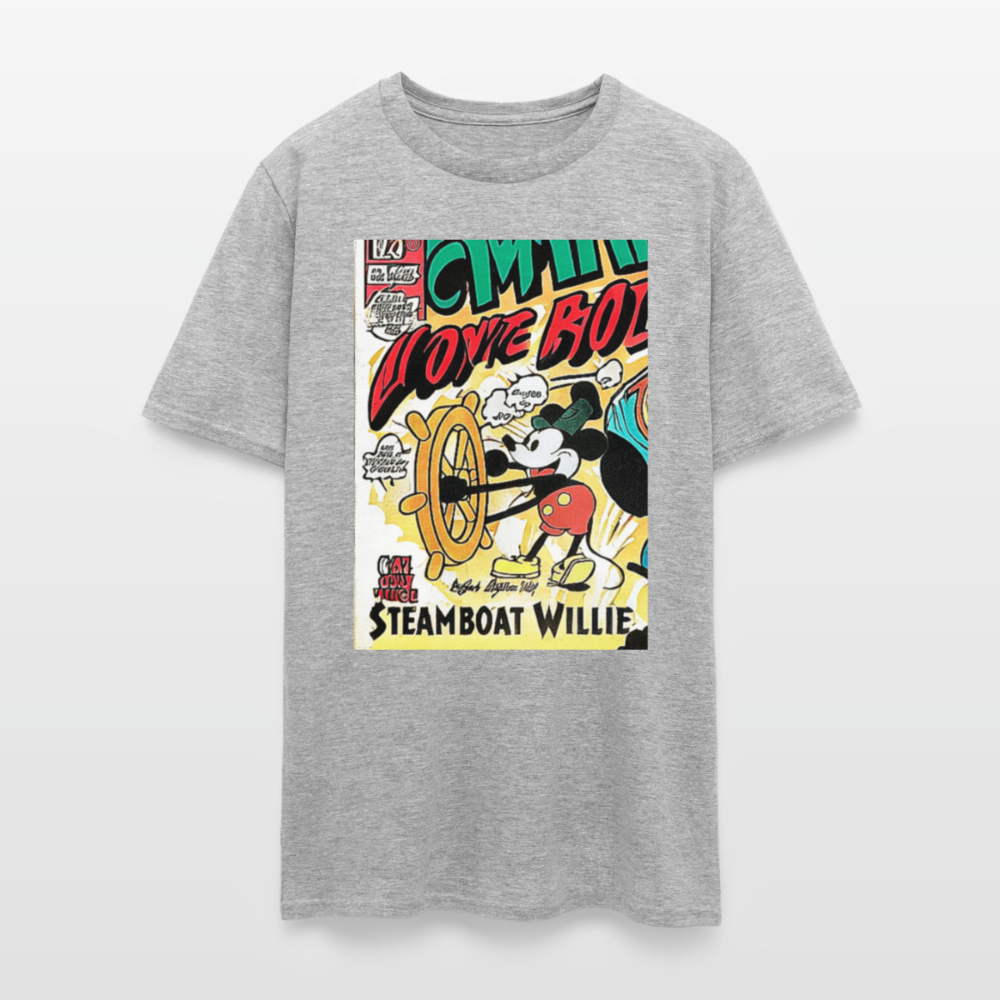 Steamboat Willie - heather gray