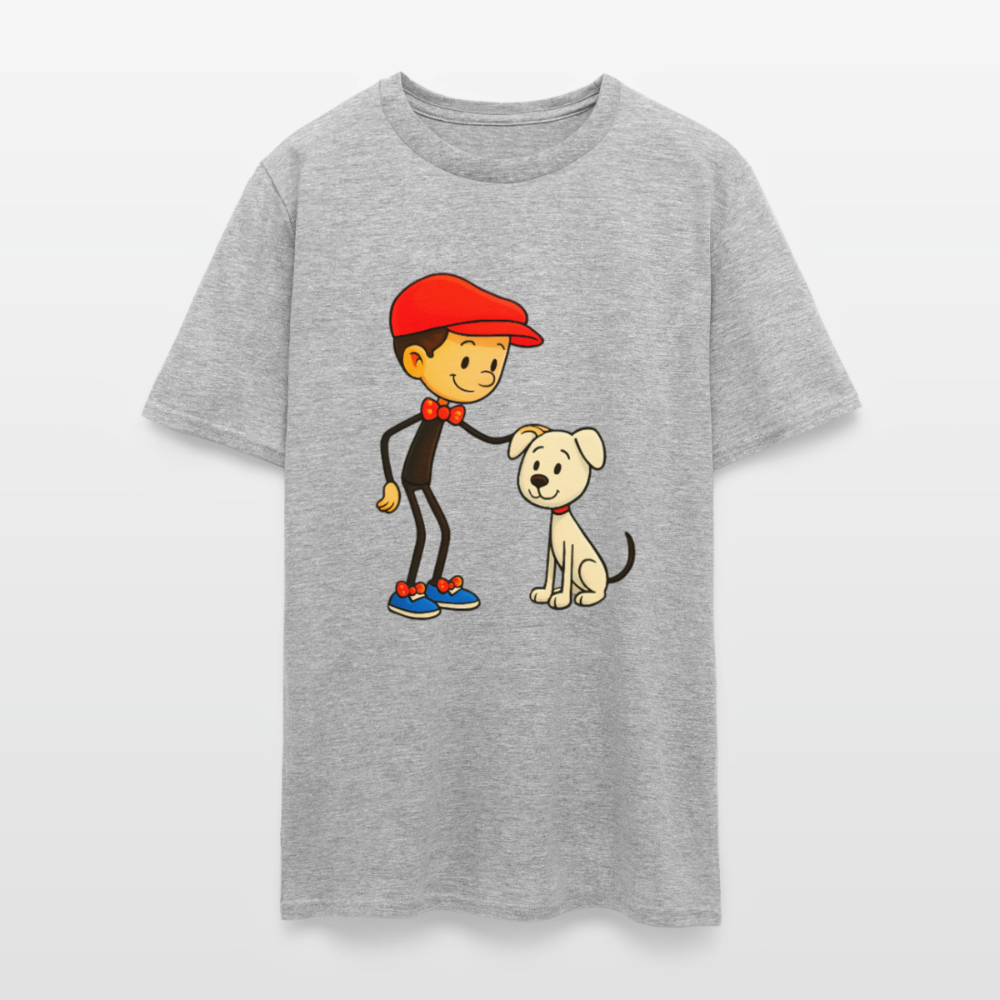 Dog And His Best Friend - heather gray