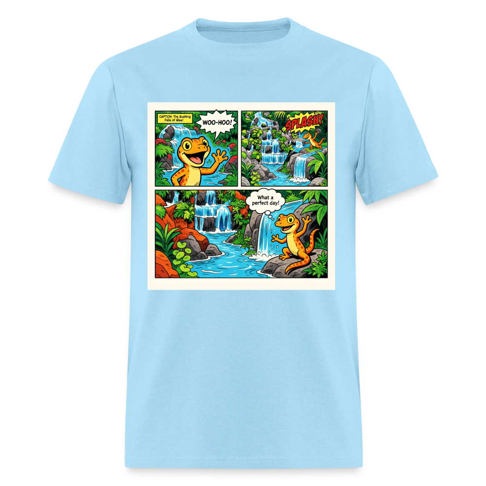 Comic Lizard - powder blue