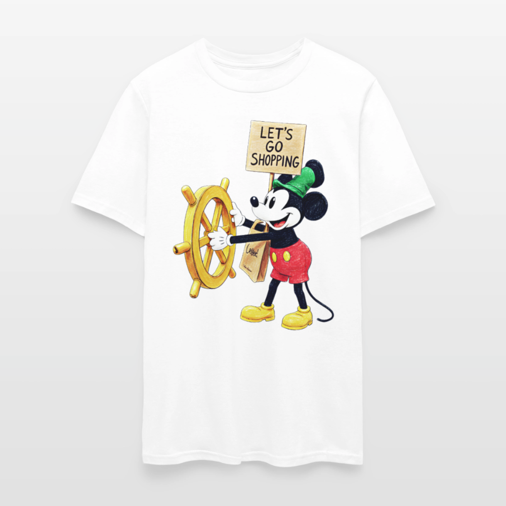 Let's Go Shopping - white