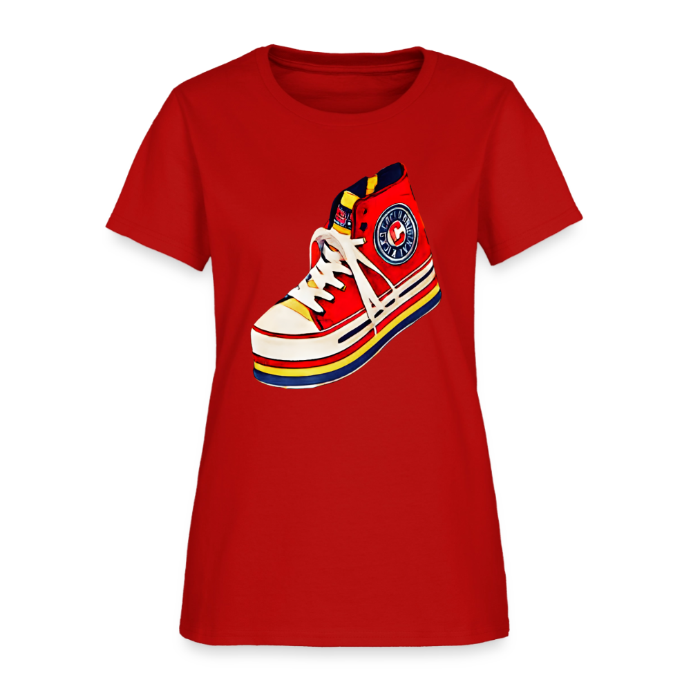 High Top Sneaker - red