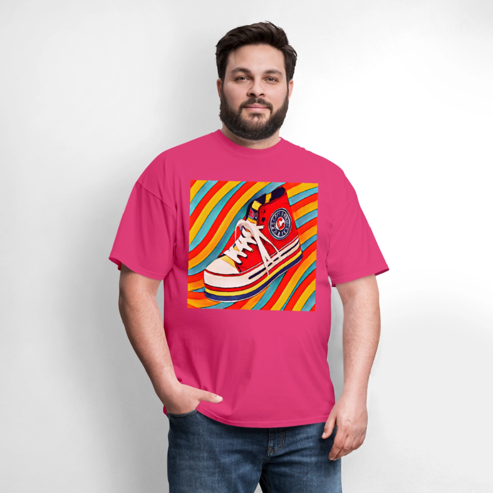 High Top Sneaker - fuchsia