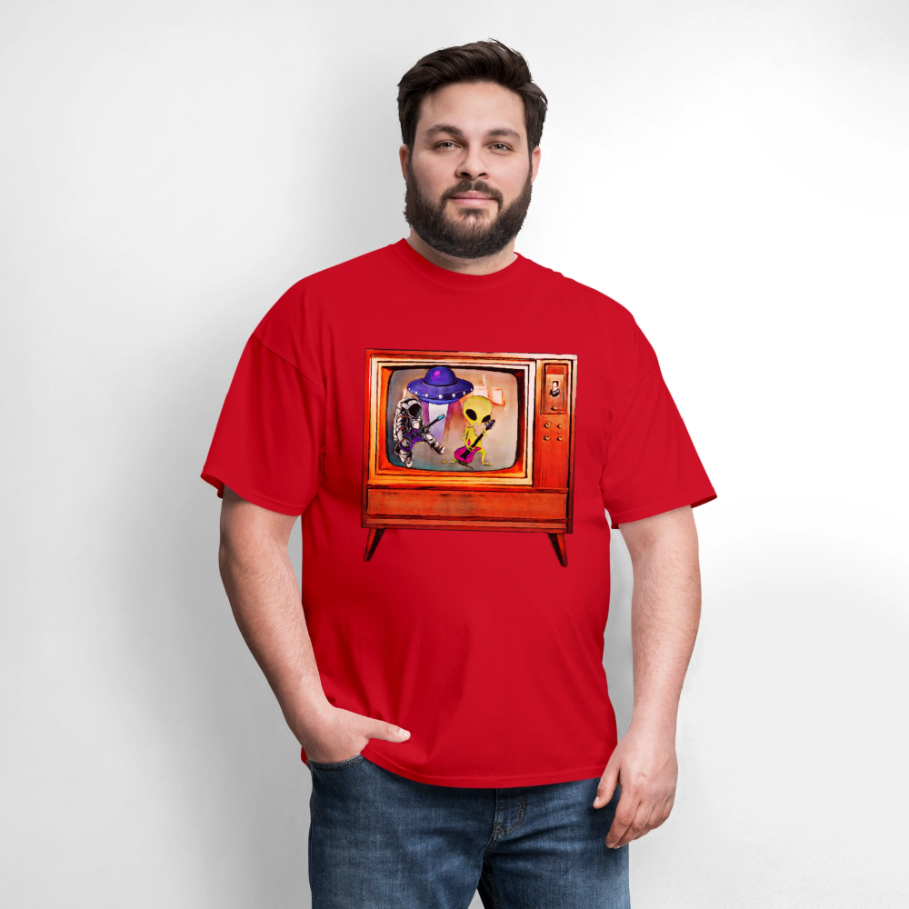 Rocking Astronaut and Alien #2 - red