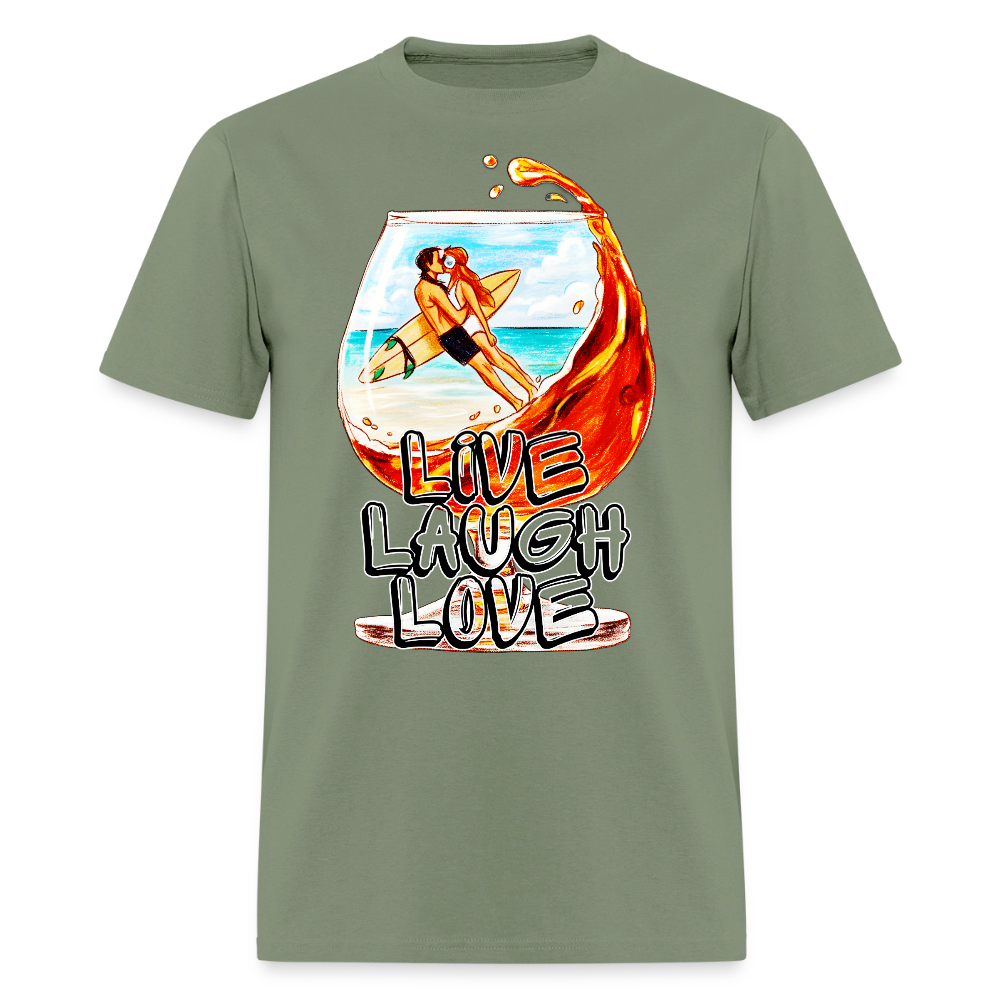 Live, Laugh, Love - military green