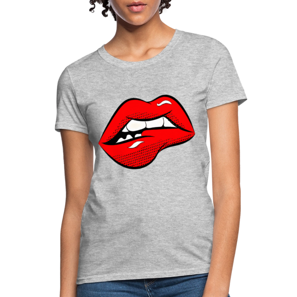 Lips - heather gray