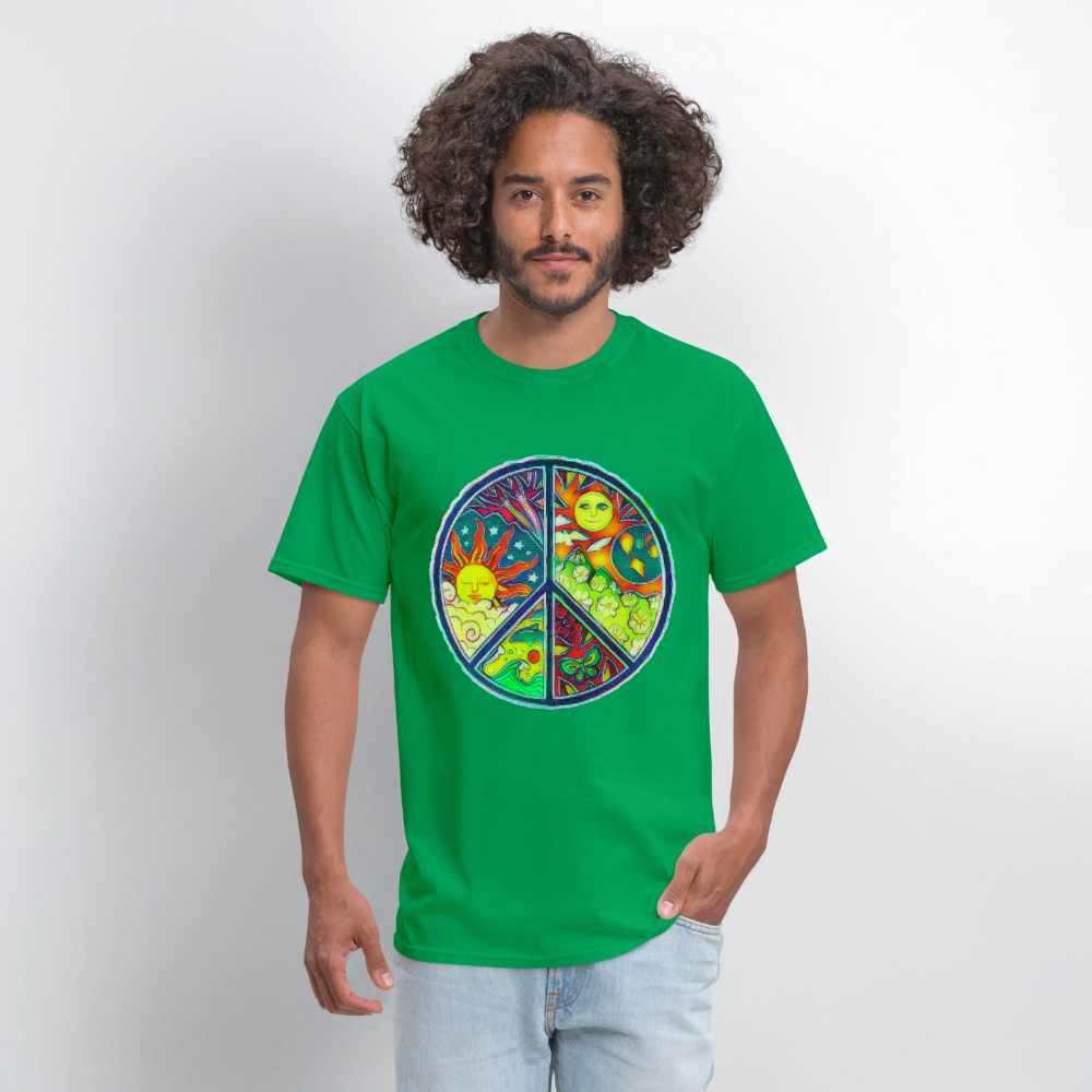 Peace - bright green