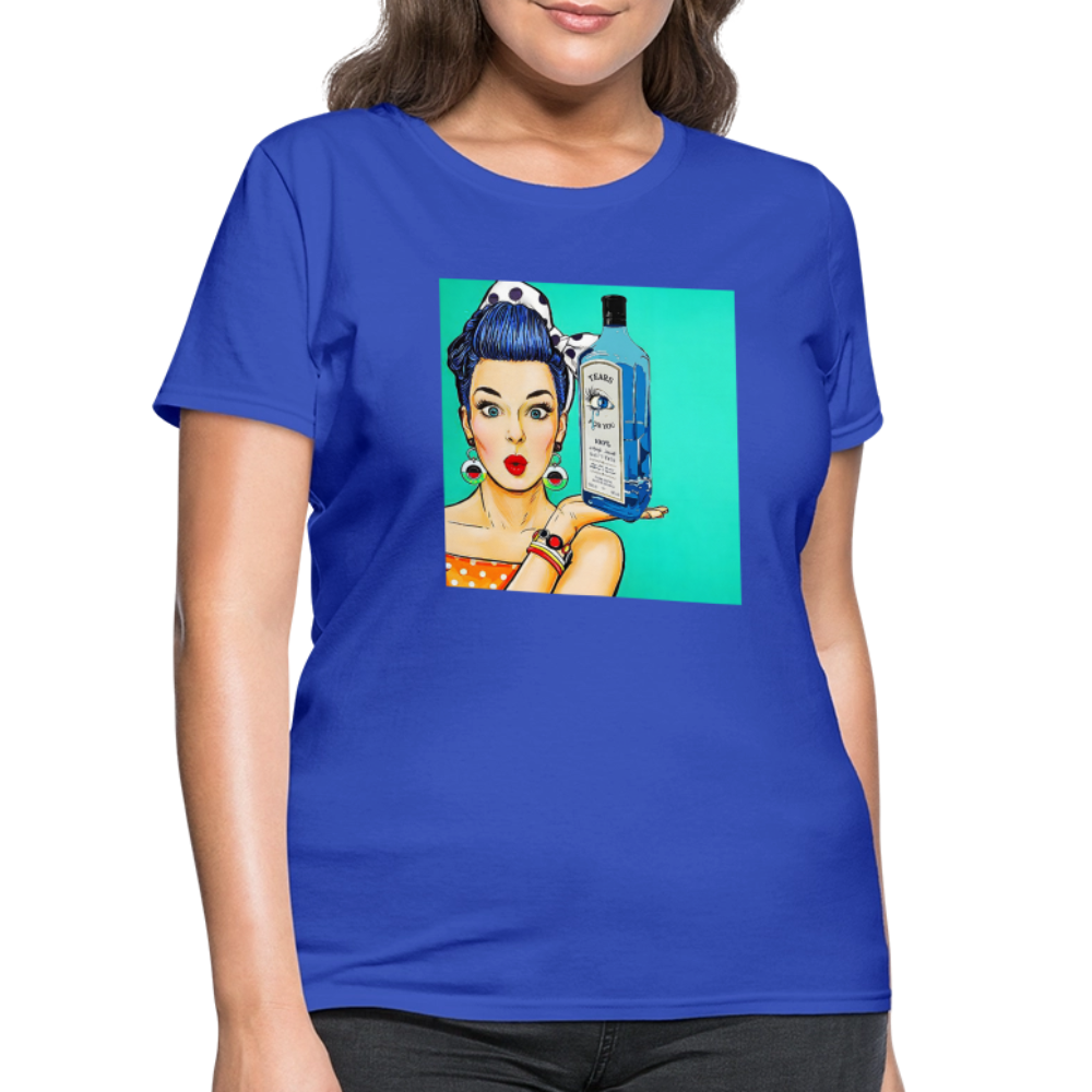 Retro Woman - royal blue
